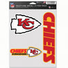 Kansas City Chiefs Decal Multi Use Fan 3 Pack - WinCraft