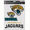 Jacksonville Jaguars Decal Multi Use Fan 3 Pack - WinCraft