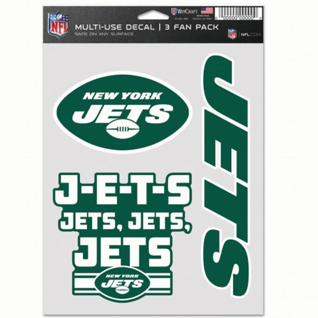 New York Jets Decal Multi Use Fan 3 Pack - WinCraft