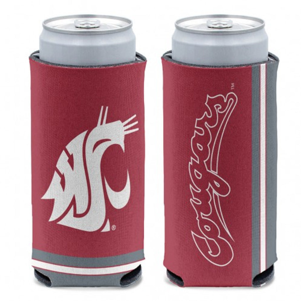 Washington State Cougars Can Cooler Slim Can Design - WinCraft