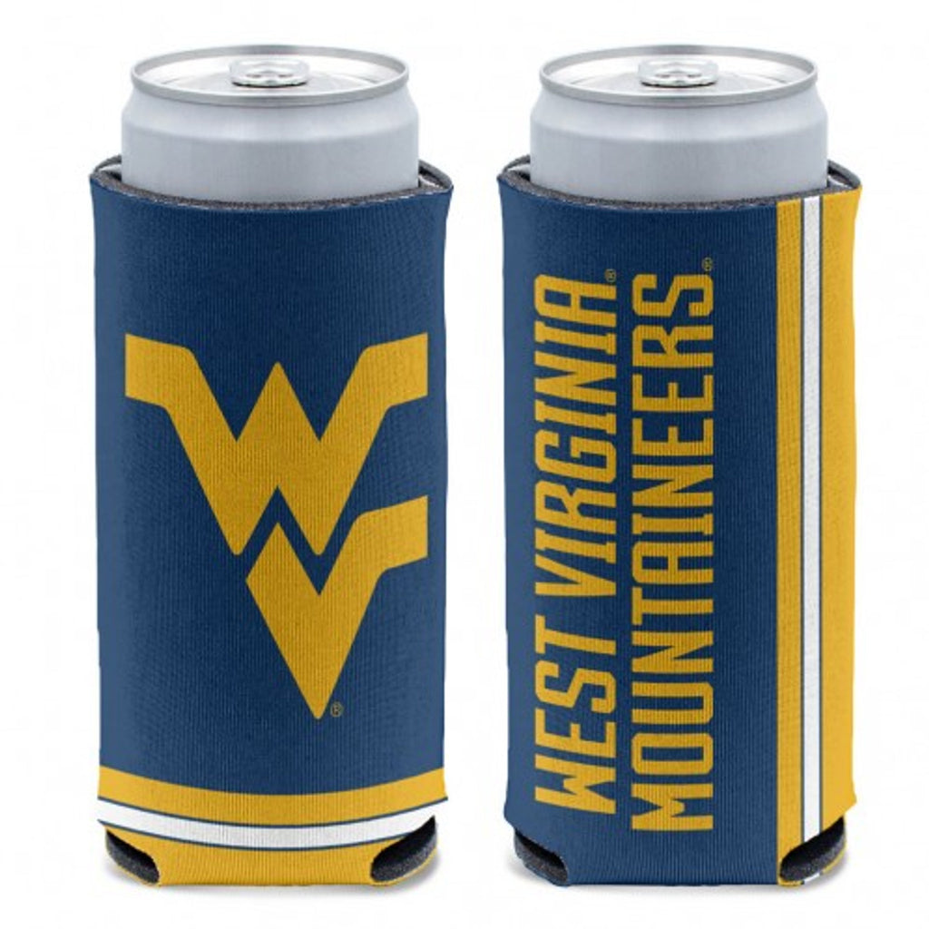 West Virginia Mountaineers Can Cooler Slim Can Design - WinCraft