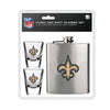New Orleans Saints Flask and Shot Glass Set - Mojo Licensing