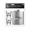Seattle Seahawks Flask and Shot Glass Set - Mojo Licensing