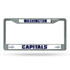 Washington Capitals License Plate Frame Chrome Printed Insert Special Order - Rico Industries