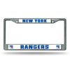 New York Rangers License Plate Frame Chrome - Rico Industries