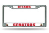 Ottawa Senators License Plate Frame Chrome - Special Order - Rico Industries
