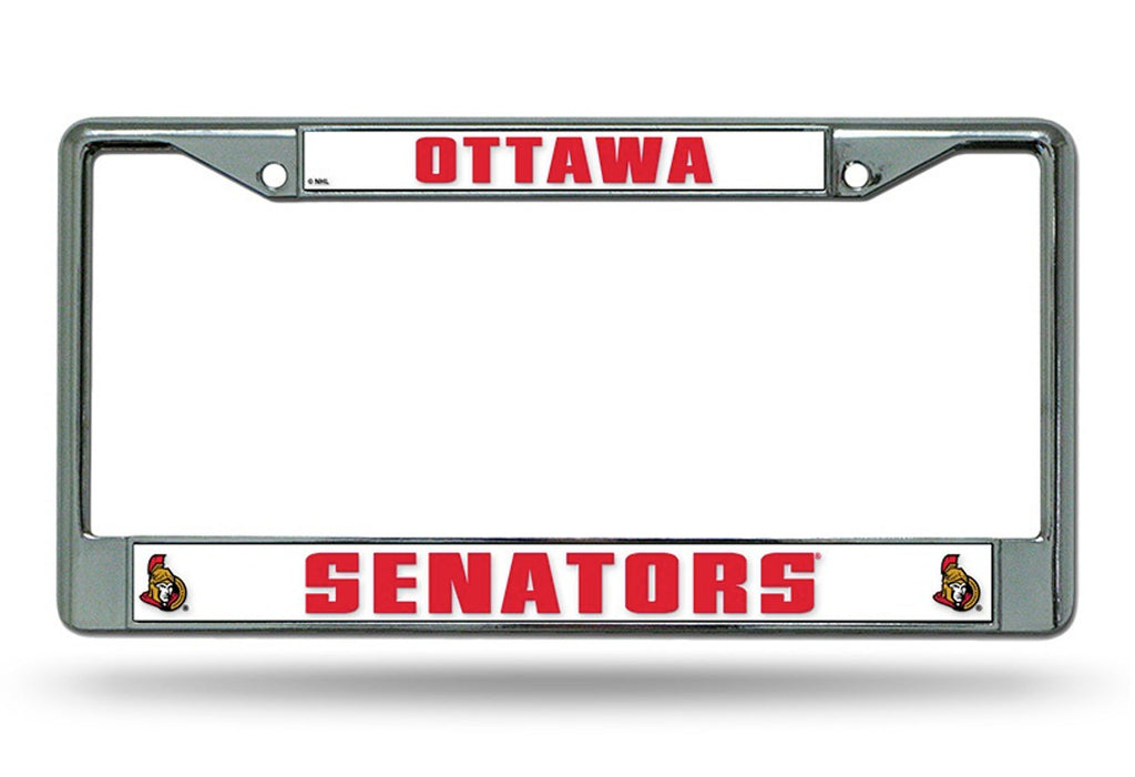 Ottawa Senators License Plate Frame Chrome - Special Order - Rico Industries