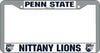 Penn State Nittany Lions License Plate Frame Chrome - Rico Industries