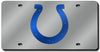 Indianapolis Colts License Plate Laser Cut Silver - Rico Industries