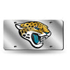 Jacksonville Jaguars License Plate Laser Cut Silver - Special Order - Rico Industries