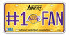 Los Angeles Lakers License Plate #1 Fan - Rico Industries