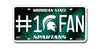 Michigan State Spartans License Plate #1 Fan - Rico Industries
