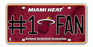 Miami Heat License Plate #1 Fan - Rico Industries