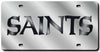 New Orleans Saints License Plate Laser Cut Silver - Rico Industries
