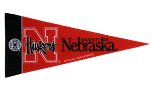 Nebraska Cornhuskers Pennant Mini Single Script Logo CO - Rico Industries