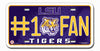 LSU Tigers License Plate #1 Fan - Rico Industries