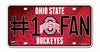 Ohio State Buckeyes License Plate #1 Fan - Rico Industries