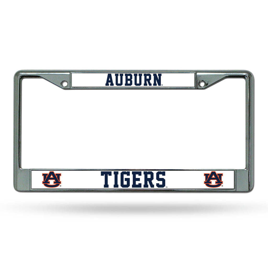 Auburn Tigers License Plate Frame Chrome - Rico Industries