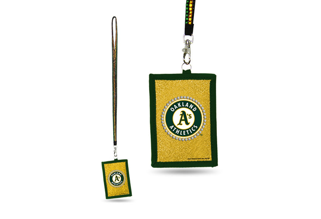 Oakland Athletics Wallet Beaded Lanyard Style - Rico Industries
