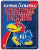 Kansas Jayhawks Metal Parking Sign - Special Order - Rico Industries