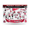 Nebraska Cornhuskers Family Sticker Sheet Script Logo CO - Rico Industries