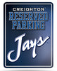 Creighton Bluejays Metal Parking Sign - Special Order - Rico Industries