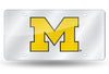 Michigan Wolverines License Plate Laser Cut Silver - Rico Industries
