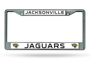 Jacksonville Jaguars License Plate Frame Chrome - Rico Industries