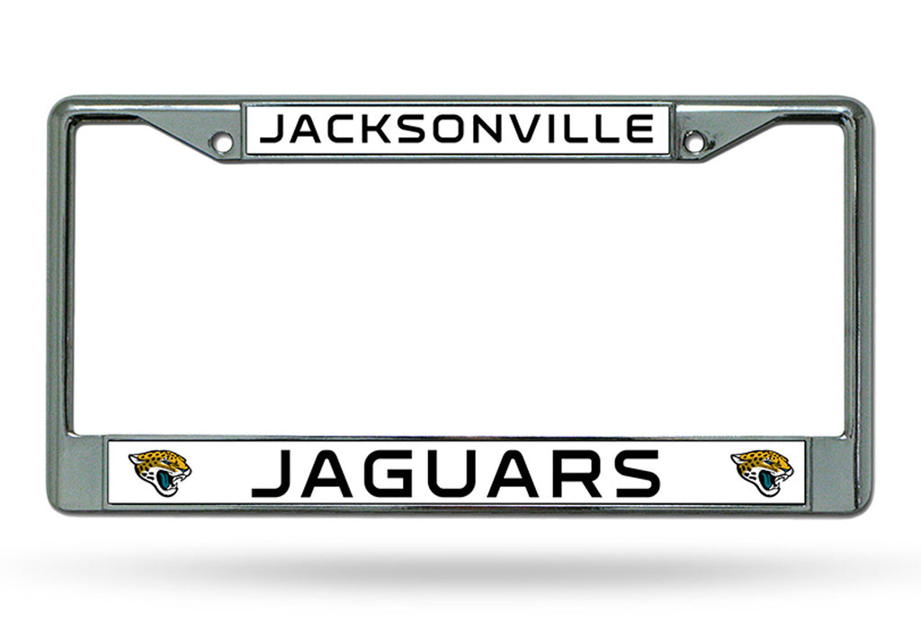 Jacksonville Jaguars License Plate Frame Chrome - Rico Industries