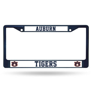 Auburn Tigers License Plate Frame Metal Navy - Special Order - Rico Industries