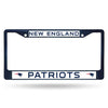 New England Patriots License Plate Frame Metal Navy - Rico Industries