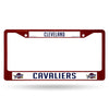 Cleveland Cavaliers License Plate Frame Metal Maroon - Special Order - Rico Industries