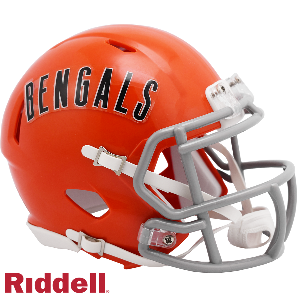 Cincinnati Bengals Helmet Riddell Replica Mini Speed Style 1968-1979 T/B Periodic Restock - Riddell