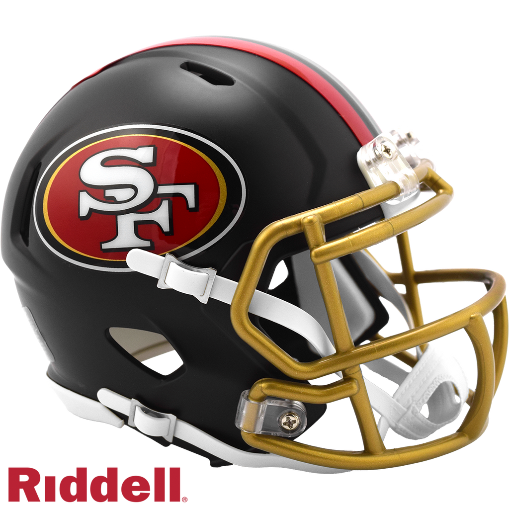 San Francisco 49ers Helmet Riddell Replica Mini Speed Style Rivalry Alternate 2025 Periodic Restock - Riddell