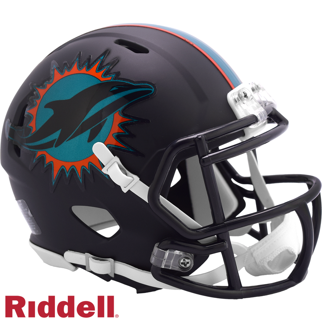 Miami Dolphins Helmet Riddell Replica Mini Speed Style Rivalry Alternate 2025 Periodic Restock - Riddell
