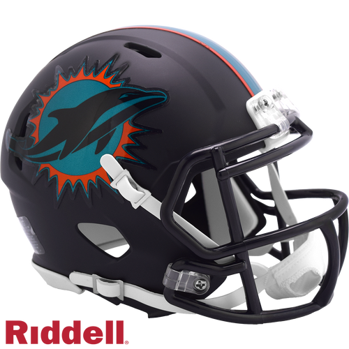 Miami Dolphins Helmet Riddell Replica Mini Speed Style Rivalry Alternate 2025 Periodic Restock - Riddell