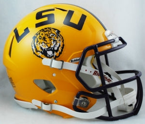 LSU Tigers Helmet Riddell Authentic Full Size Speed Style - Riddell