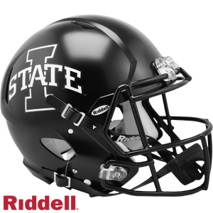 Iowa State Cyclones Helmet Riddell Authentic Full Size Speed Style Satin Black - Special Order - Riddell