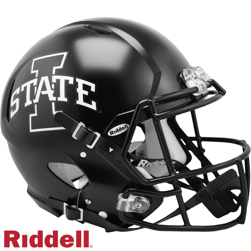 Iowa State Cyclones Helmet Riddell Authentic Full Size Speed Style Satin Black - Special Order - Riddell