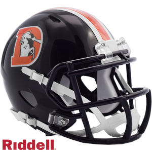Denver Broncos Helmet Riddell Replica Mini Speed Style Color Rush Periodic Restock - Riddell