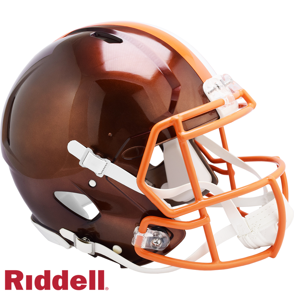 Cleveland Browns Helmet Riddell Authentic Full Size Speed Style FLASH Alternate - Riddell
