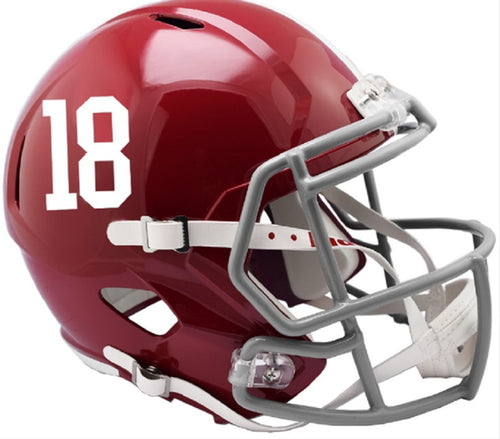 Alabama Crimson Tide Helmet Riddell Replica Full Size Speed Style #18 - Riddell