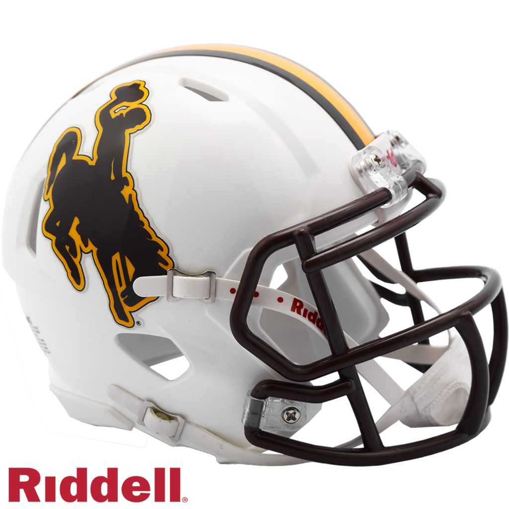 Wyoming Cowboys Helmet Riddell Replica Mini Speed Style - Riddell
