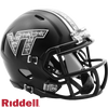 Virginia Tech Hokies Helmet - Riddell Replica Mini - Speed Style - Matte Black - Riddell