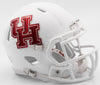 Houston Cougars Helmet Riddell Replica Mini Speed Style Matte White - Riddell