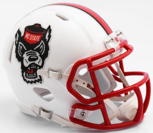 North Carolina State Wolfpack Helmet Riddell Replica Mini Speed Style Tuffy Design - Riddell