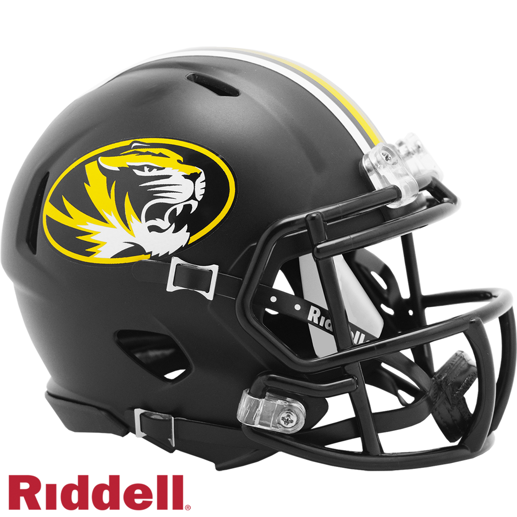Missouri Tigers Helmet Riddell Replica Mini Speed Style Black - Riddell