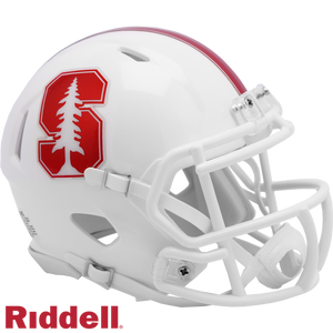 Stanford Cardinal Helmet Riddell Replica Mini Speed Style White - Riddell