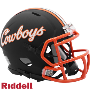 Oklahoma State Cowboys Helmet Riddell Replica Mini Speed Style Cowboys Script - Riddell