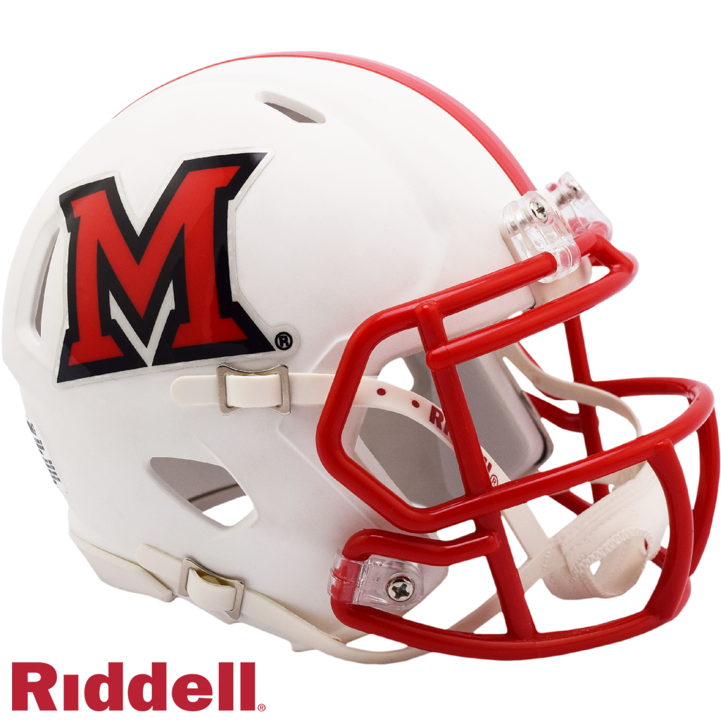 Miami of Ohio Redhawks Helmet Riddell Replica Mini Speed Style - Riddell